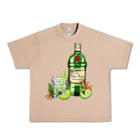 Burro gin tonic bottle and cocktail Urban Heavy Tee - AdoDesignShop