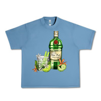 Pebble Blue gin tonic bottle and cocktail Urban Heavy Tee - AdoDesignShop