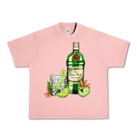 Salmon gin tonic bottle and cocktail Urban Heavy Tee - AdoDesignShop
