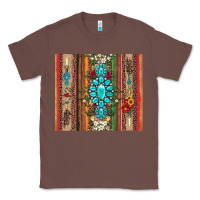 Chestnut gemstone flowers arrow with leopards and serape Classic Tee - Artiststas