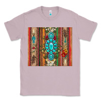 Lilac gemstone flowers arrow with leopards and serape Classic Tee - Artiststas