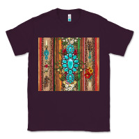 Plum gemstone flowers arrow with leopards and serape Classic Tee - Artiststas
