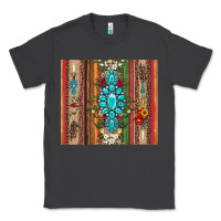 Smoke gemstone flowers arrow with leopards and serape Classic Tee - Artiststas
