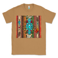 Toasted Coconut gemstone flowers arrow with leopards and serape Classic Tee - Artiststas