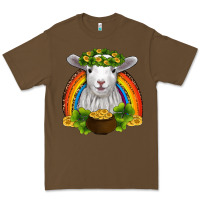 Cacao st patricks day baby sheep shamrocks gold rainbow Premium Tee - RanaPortraitStore