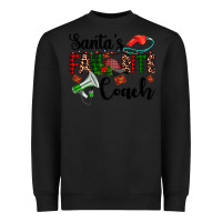 Black santa's favorite coach Heavyweight Sweatshirt - AdoDesignShop