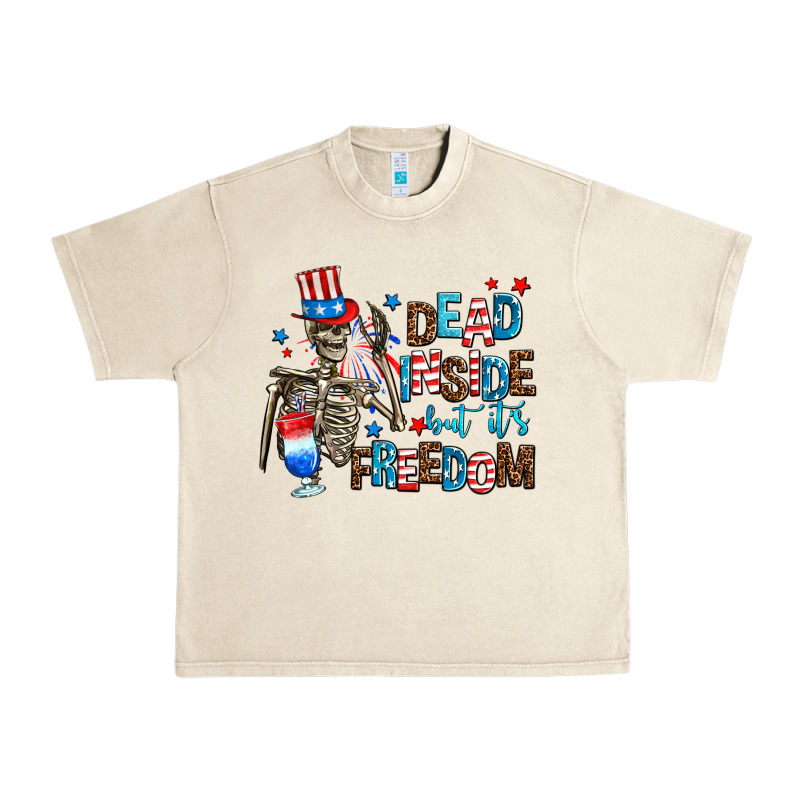 Dead Inside But Its Freedom Urban Heavy Tee by AdoDesignShop | Teevron