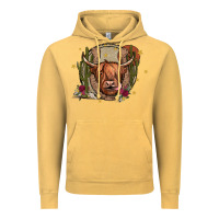 Vintage Mustard cow Vintage Hoodie - JahusDesignShop