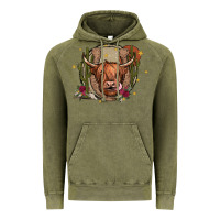 Vintage Olive cow Vintage Hoodie - JahusDesignShop