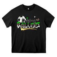 Black raising ballers soccer Heavy Core Tee - Zillion Design Studio
