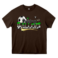 Chocolate Brown raising ballers soccer Heavy Core Tee - Zillion Design Studio