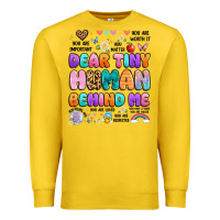 Lemon dear tiny human behind me Premium Sweatshirt - Artiststas