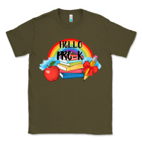 Army Green back to school hello pre k Classic Tee - AdoDesignShop