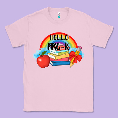 Back To School Hello Pre K Classic Tee Designed By Adodesignshop