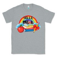 Heather Grey back to school hello pre k Classic Tee - AdoDesignShop