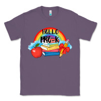 Lavender back to school hello pre k Classic Tee - AdoDesignShop