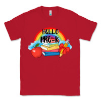 Red back to school hello pre k Classic Tee - AdoDesignShop