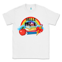 White back to school hello pre k Classic Tee - AdoDesignShop