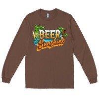 Chestnut Beer and sunshine Long Sleeve Tee - NancyCooperArtShop