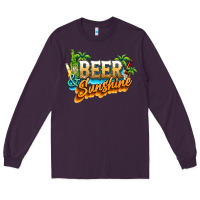 Plum Beer and sunshine Long Sleeve Tee - NancyCooperArtShop