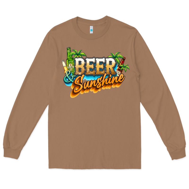 Beer And Sunshine Long Sleeve Tee by NancyCooperArtShop | Teevron