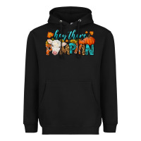 Black Western Hey There Pumpkin Heavyweight Hoodie - LillyAllenDesigns