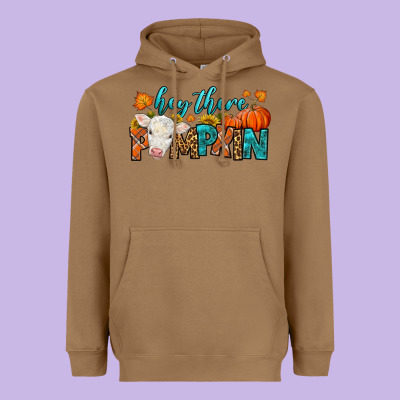Western Hey There Pumpkin Heavyweight Hoodie Designed By Lillyallendesigns