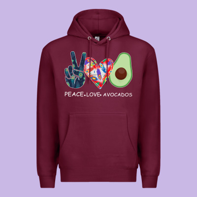 Peace Love Avocados Premium Hoodie Designed By Bettercallsaul