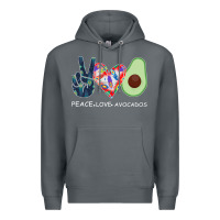 Rock PEACE LOVE AVOCADOS Premium Hoodie - Bettercallsaul