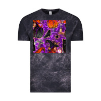 Cloud Black halloween witch seamless pattern Vintage Tee - BundleAndBundleShop