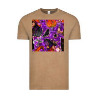 Vintage Coffee halloween witch seamless pattern Vintage Tee - BundleAndBundleShop