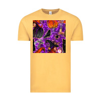 Vintage Mustard halloween witch seamless pattern Vintage Tee - BundleAndBundleShop