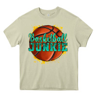 Mossy basketball junkie Heavy Core Tee - texasbilliewilder