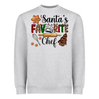 Heather Grey santa's favorite chef Heavyweight Sweatshirt - AdoDesignShop
