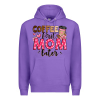Purple coffee first mom later Premium Hoodie - JahusDesignShop