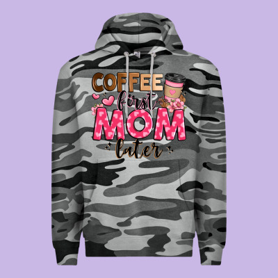 Coffee First Mom Later Premium Hoodie Designed By Jahusdesignshop