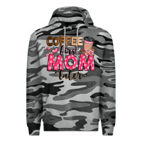 Slate Camo coffee first mom later Premium Hoodie - JahusDesignShop