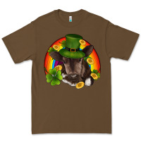 Cacao st patricks day baby cow shamrock rainbow gold Premium Tee - RanaPortraitStore