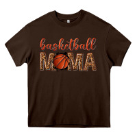 Chocolate Brown basketball mama Heavy Core Tee - texasbilliewilder