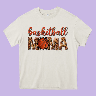 Basketball Mama Heavy Core Tee Designed By Texasbilliewilder