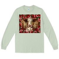 Matcha christmas heifer with candy canes Long Sleeve Tee - BarkalooDesign