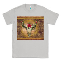 Moon Dust bull skull flowers glitter and leopard Classic Tee - Artiststas