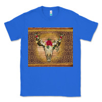 True Royal bull skull flowers glitter and leopard Classic Tee - Artiststas