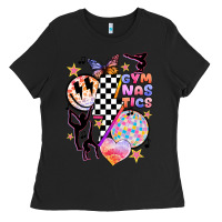 Black retro gymnastics Ladies Tee - JahusDesignShop