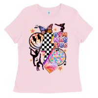 Bubblegum Pink retro gymnastics Ladies Tee - JahusDesignShop