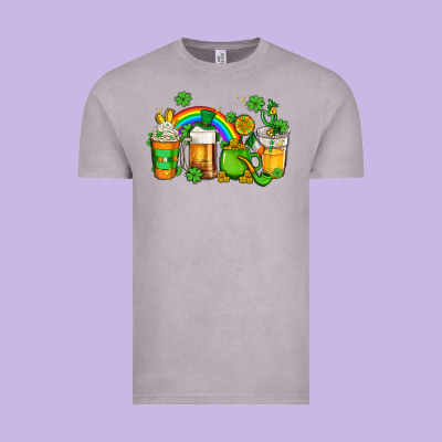 St Patricks Coffee Vintage Tee Designed By Adodesignshop