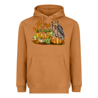 Meerkat Here Comes Fall Owl Heavyweight Hoodie - LillyAllenDesigns