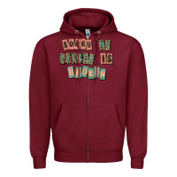 Burgundy sorry my filter is broken Zipper Hoodie - MaliasSmallBusiness