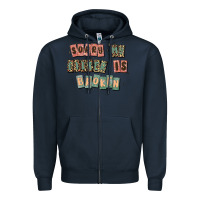 Navy sorry my filter is broken Zipper Hoodie - MaliasSmallBusiness