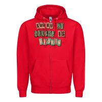 Red sorry my filter is broken Zipper Hoodie - MaliasSmallBusiness